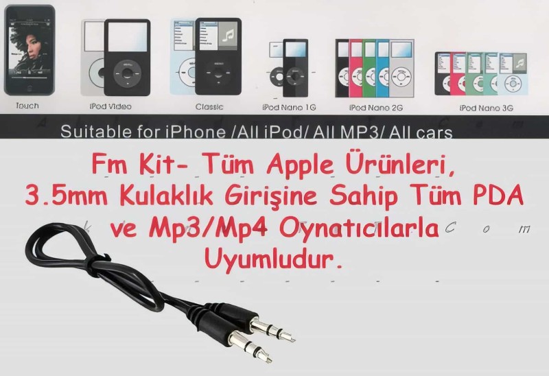 İphone Fm Transmitter + Araç İçi Tutucu + Şarj Cihazı - 5