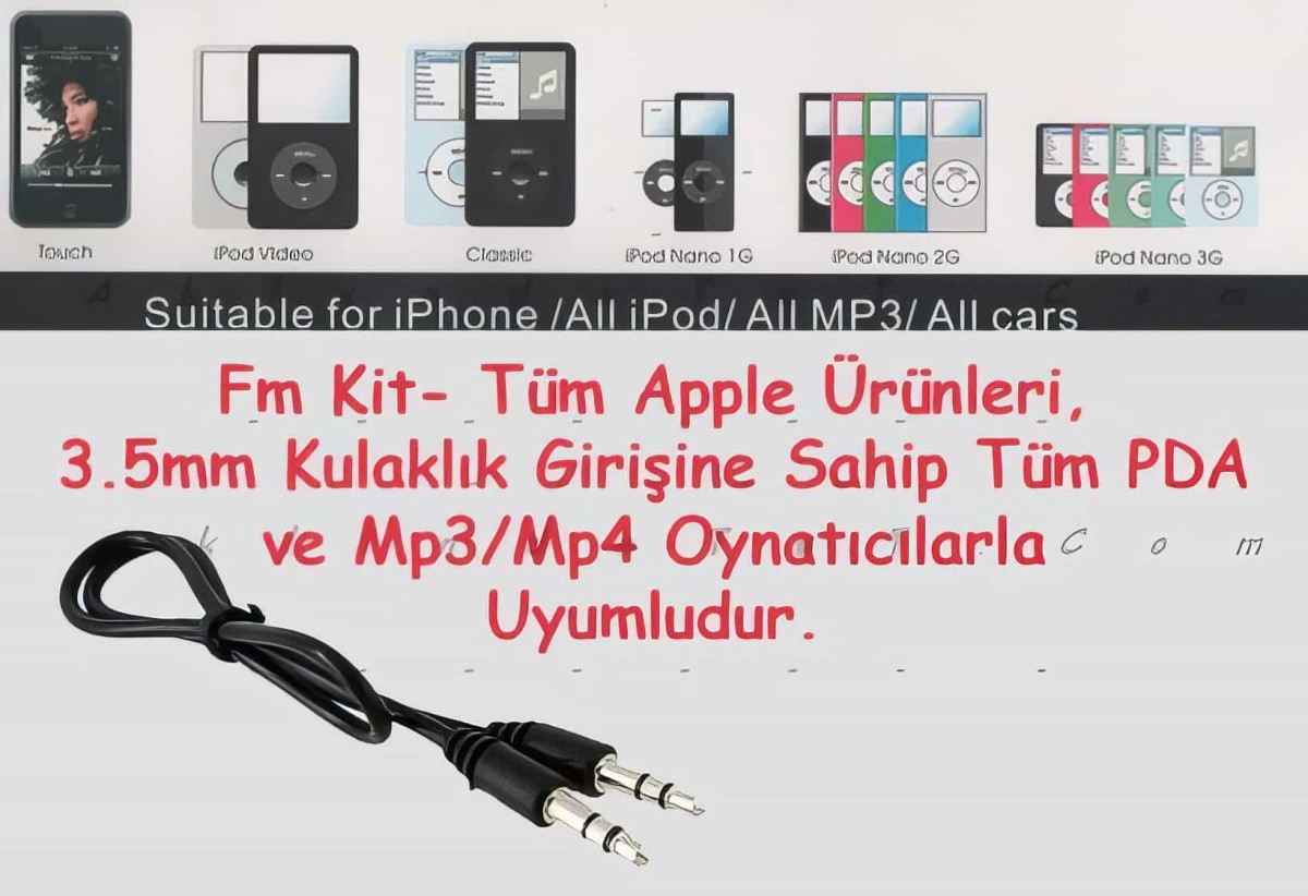 İphone Fm Transmitter + Araç İçi Tutucu + Şarj Cihazı - 5