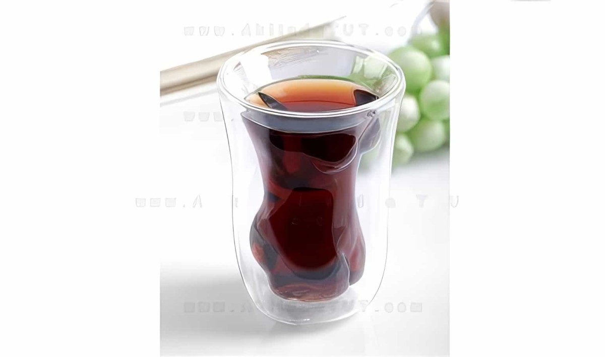 Kadın Vücudu Şeklinde Bardak - Lady Girl Glass - Çift Cidarlı - Çift Camlı Çay Ve Kahve Bardağı - 3