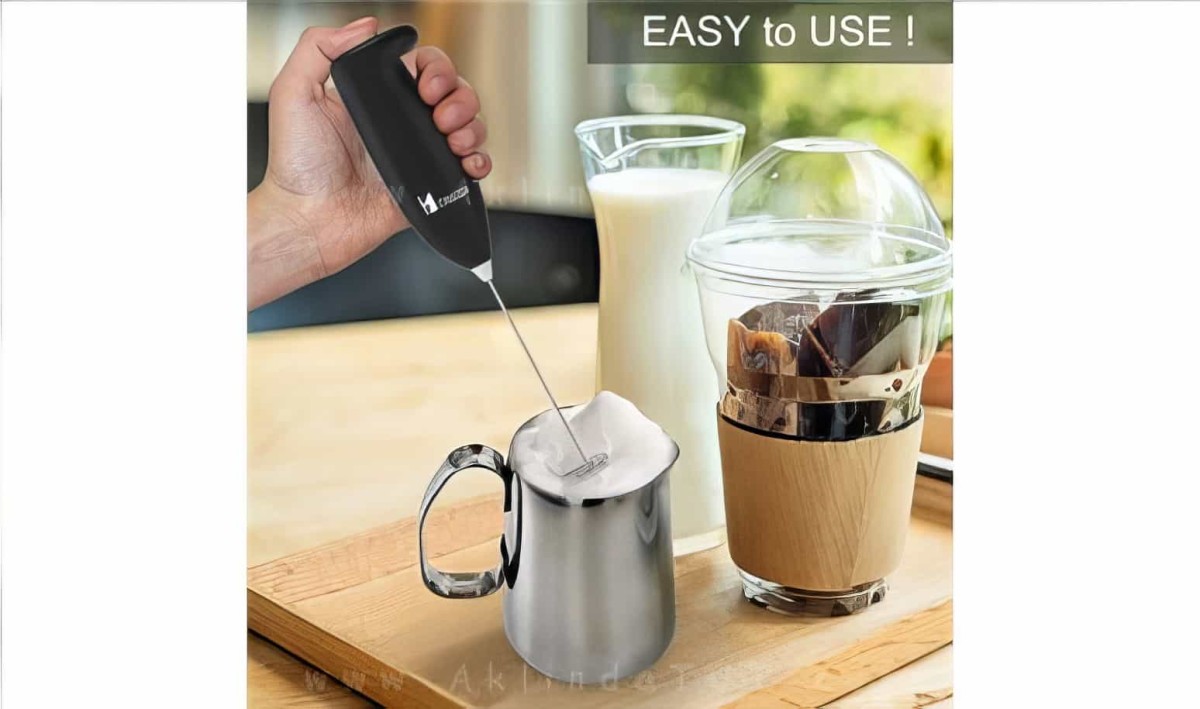 Kahve Süt Cappuccino Pilli Köpürtücü Yumurta Çırpıcı - Karıştırıcı Makina - 1