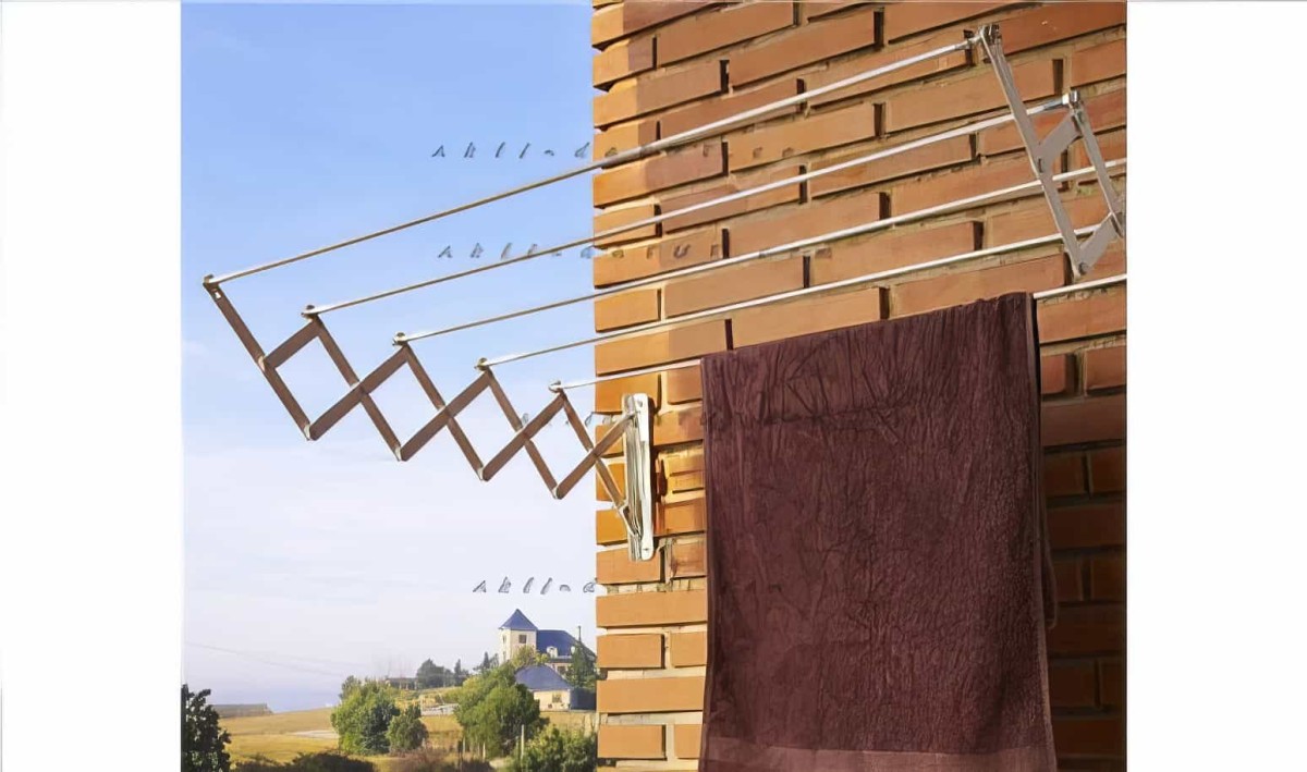 Katlanabilir Pratik Çamaşır Askılığı 80cm - 1