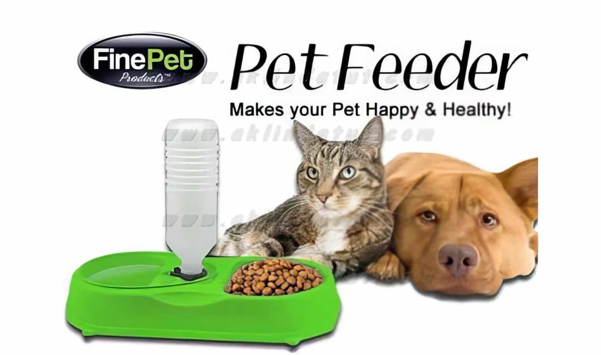 Kedi Köpek Otomatik Su Ve Mama Kabı Finepet Pet Feeder - 1