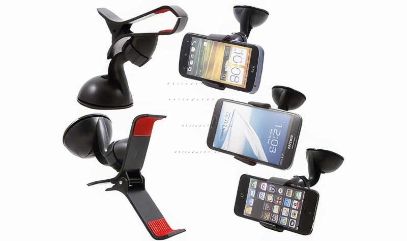 Kıskaçlı Vantuzlu Araç İçi Telefon Tutucu Car Universal Holder - 2