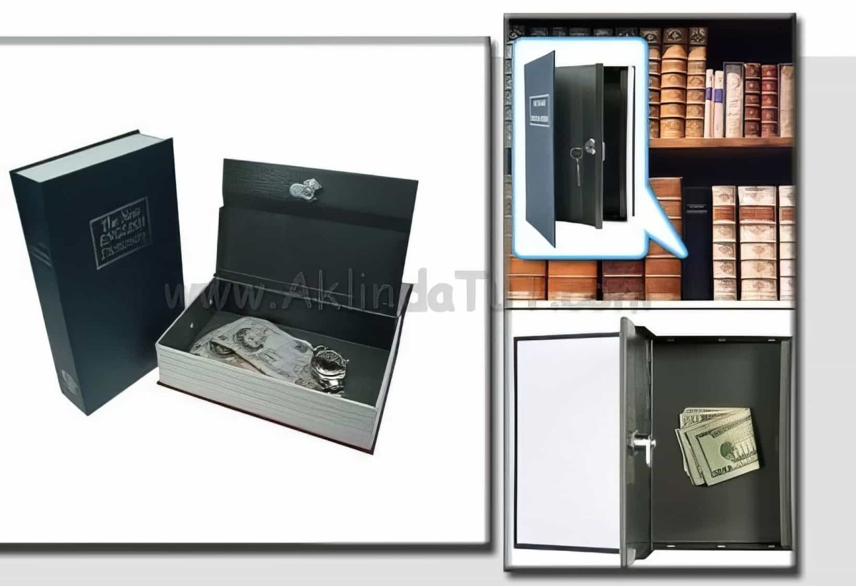 Kitap Kasa - Book Safe (kıtap Şeklınde Gızlı Kasa) - 1