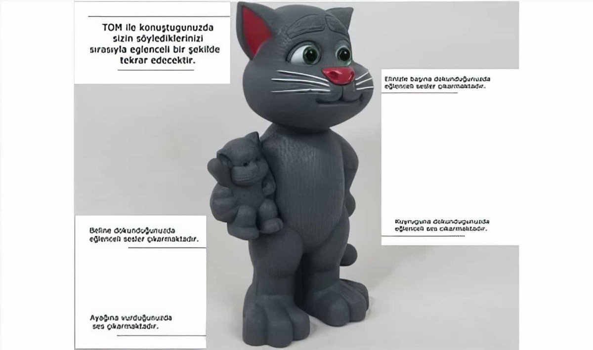 Konuşan Kedi Tom Söyleneni Tekrar Eder - 3