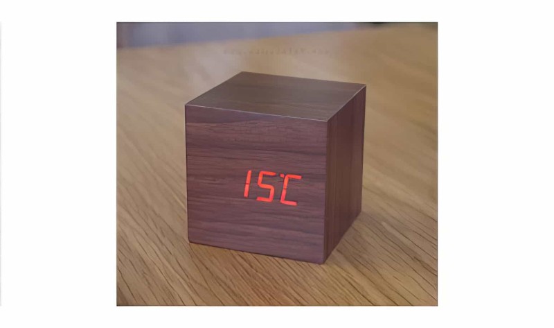 Küp Led Saat - Cube Alarm Led Clock - 3