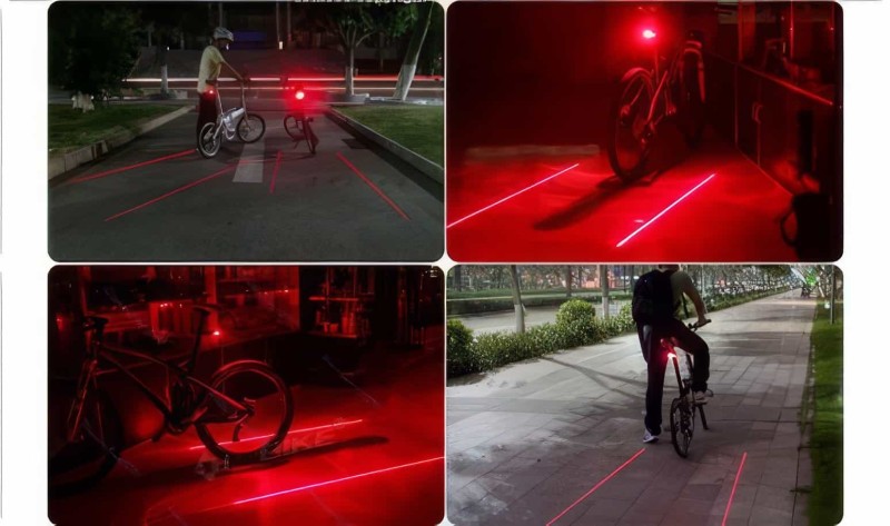 Lazer Güvenlik Şeritli Bisiklet Stop Lambası - 6