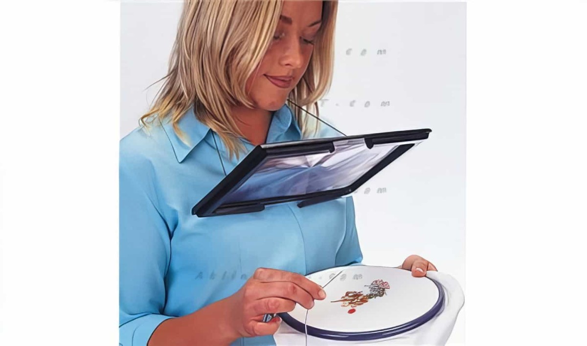 Led Işıklı Boyun Askılı Büyüteç - Hands Free Magnifier - 2