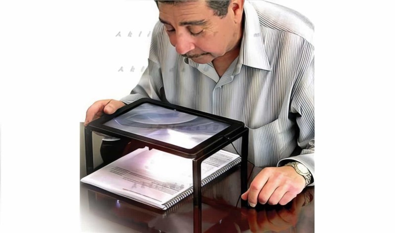 Led Işıklı Boyun Askılı Büyüteç - Hands Free Magnifier - 3