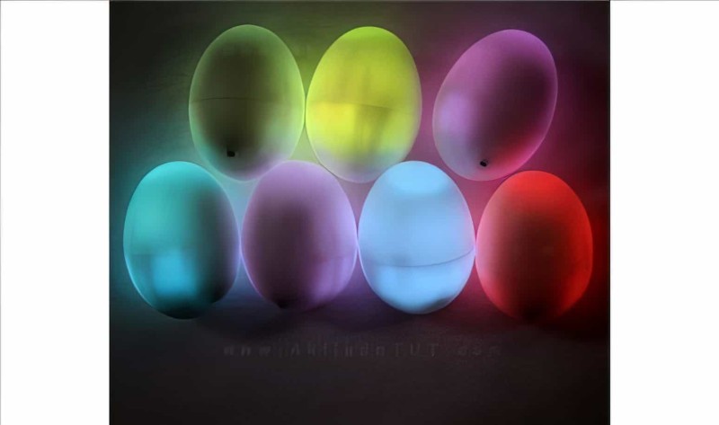 Led Işıklı Renk Değiştiren Yumurta Gece Lambası Luminous Egg - 2