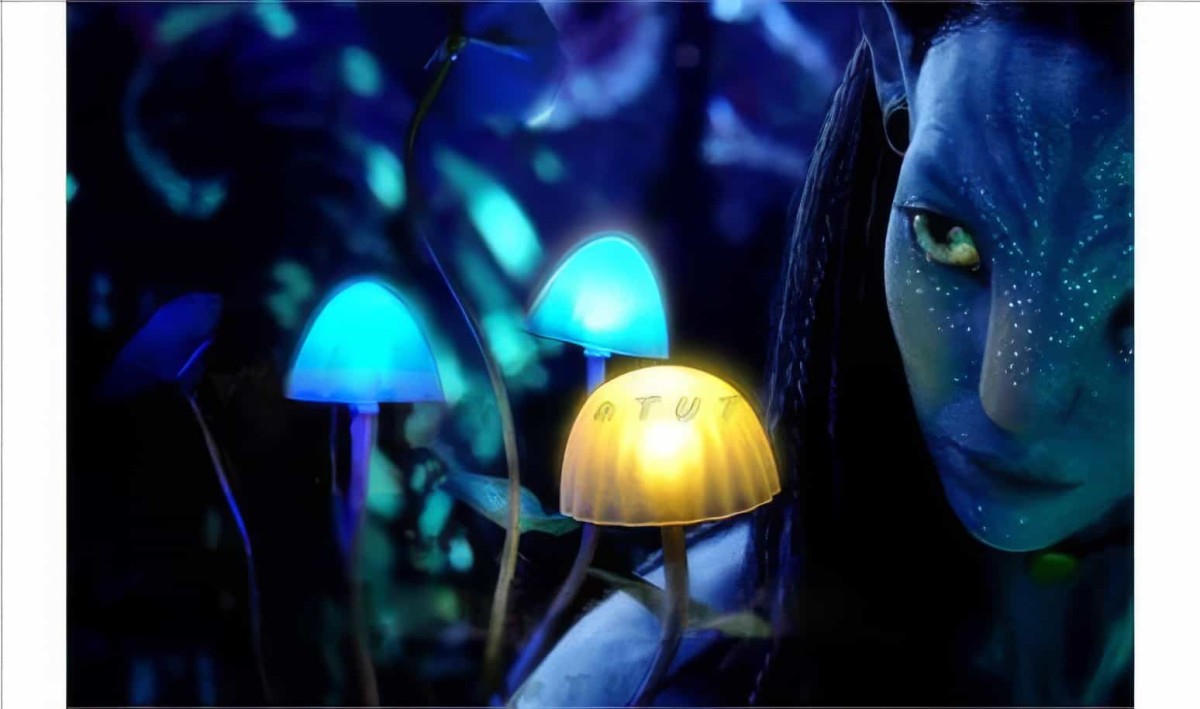 Ledli Avatar Mantar Çiçeği Gece Lambası - 1