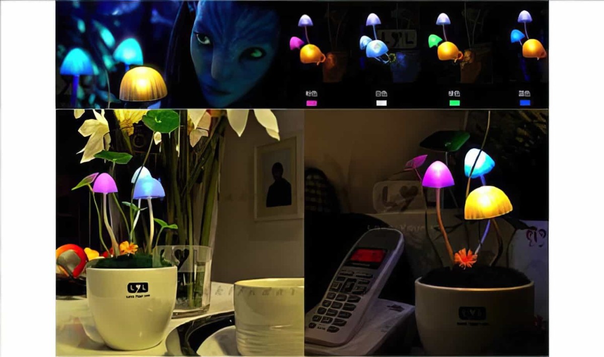Ledli Avatar Mantar Çiçeği Gece Lambası - 2