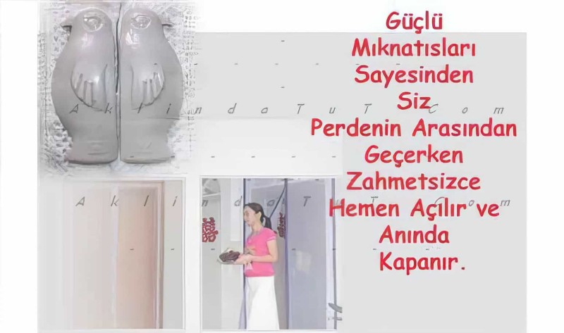 Magnet Mıknatıslı Kapı Sinekliği - Otomatik Kapanır - 2