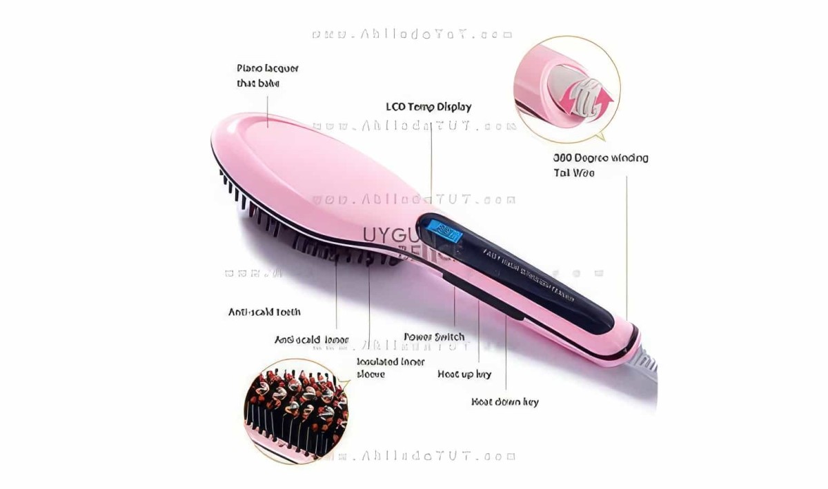 Miss Hair Saç Düzleştirici Tarak  (orjinal) Isıtmalı Saç Tarağı - 2