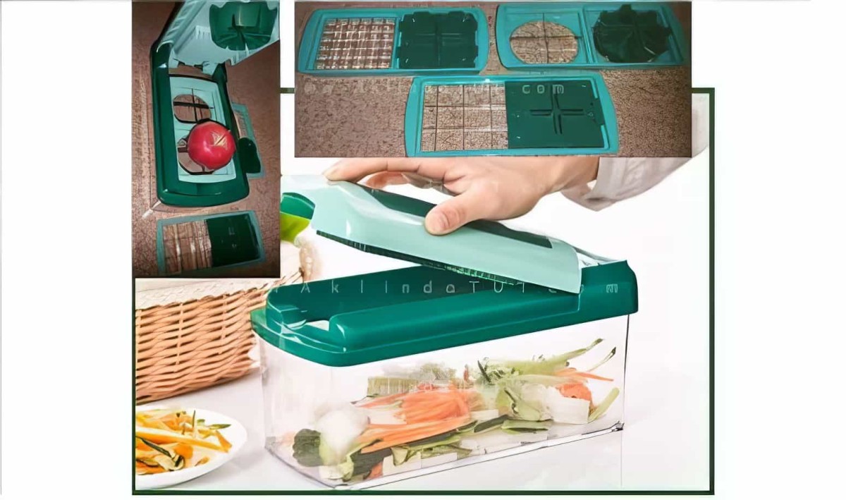 Multi Dicer Meyve Ve Sebze Akıllı Doğrayıcı Seti (lazer Kesim Çelik Bıçaklı Model) - 4