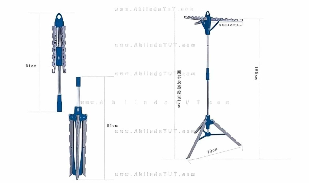Multi Hanger Portatif Çamaşır Kurutma Askılığı - 3