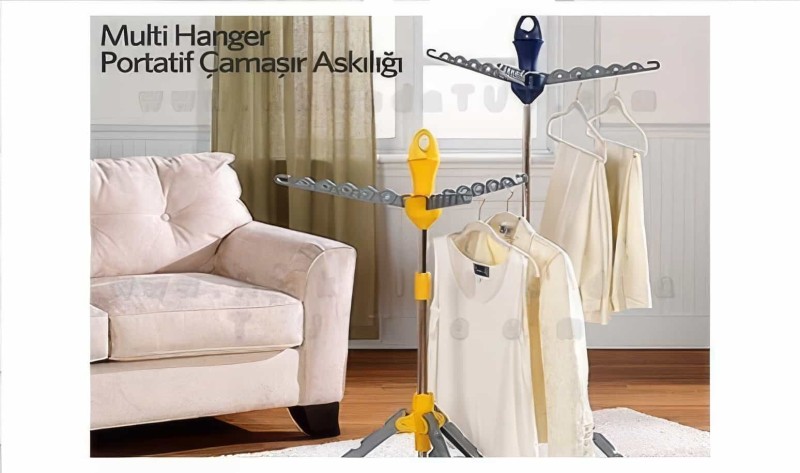 Multi Hanger Portatif Çamaşır Kurutma Askılığı - 4