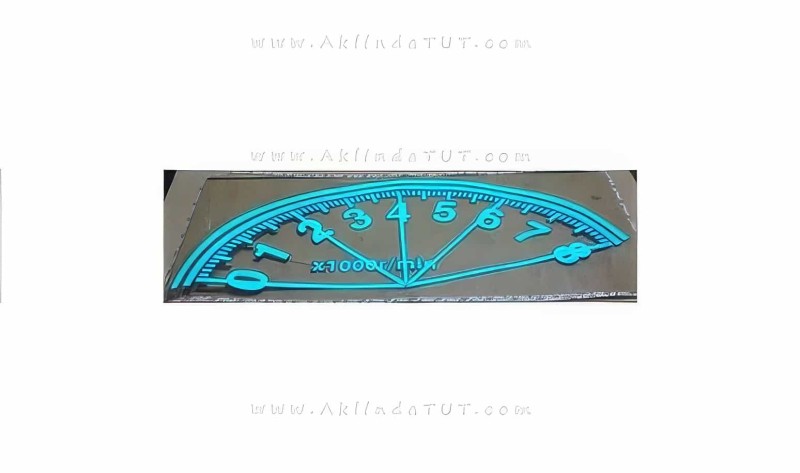 Müziğe Ve Sese Duyarlı Ledli Oto Arka Cam Sticker Devir Saati Ekolayzır ( 90 X 25 ) - 2