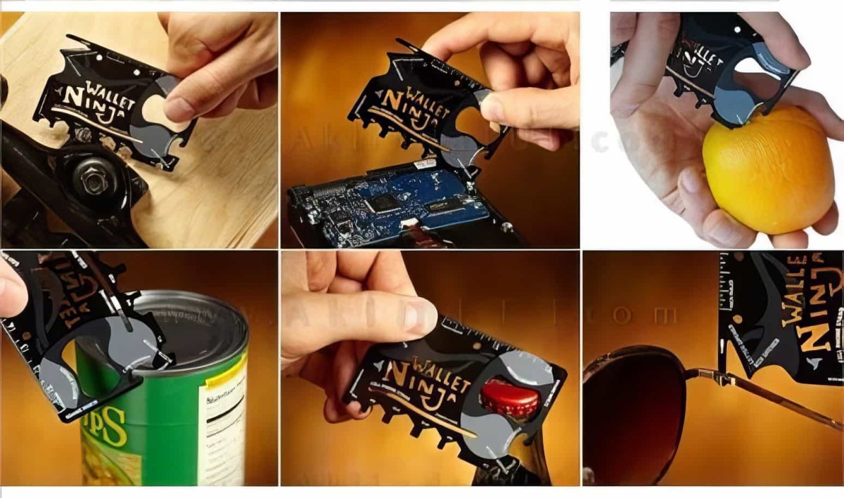 Ninja Çakı - Ninja Wallet 18 İn 1 Multi Tool Kit - 2
