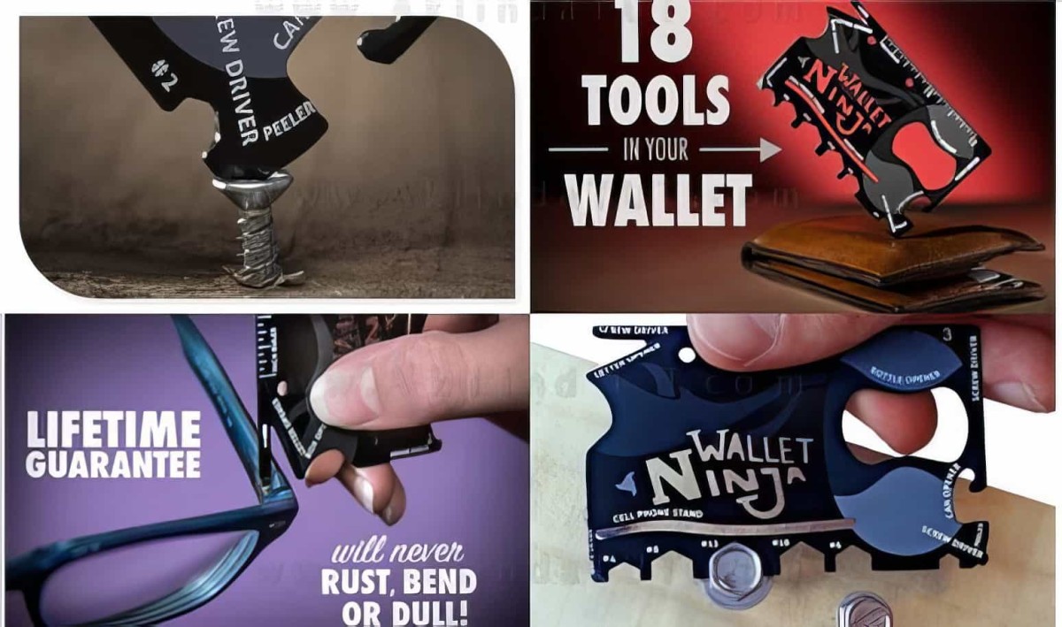 Ninja Çakı - Ninja Wallet 18 İn 1 Multi Tool Kit - 6