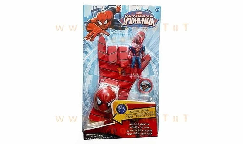 Örümcek Adam Spiderman Disk Atan Aksiyon Eldiven + 4 Adet Disk - 5