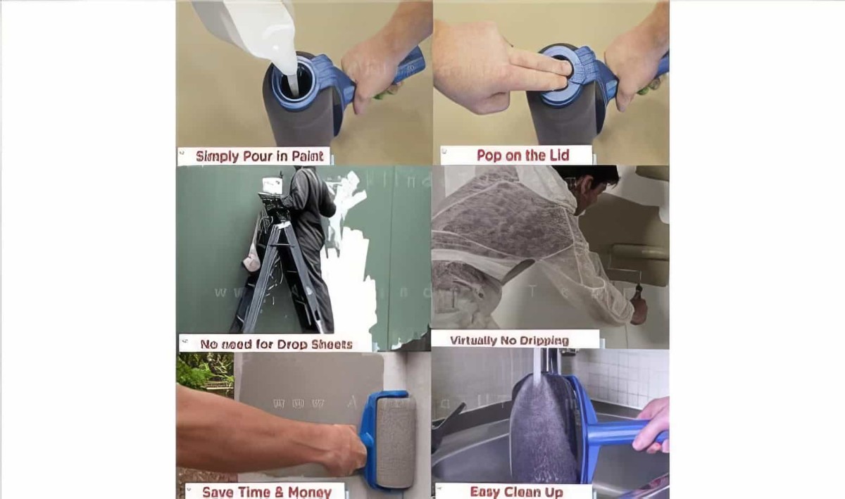 Paint Roller Damlatmayan Boya Rulosu Duvar Boyama Seti - 4