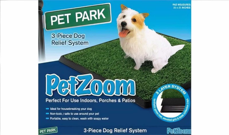 Petzoom Pet Park 64cm X 51cm - Seyyar Çim Köpek Tuvaleti Buyuk Boy - 1