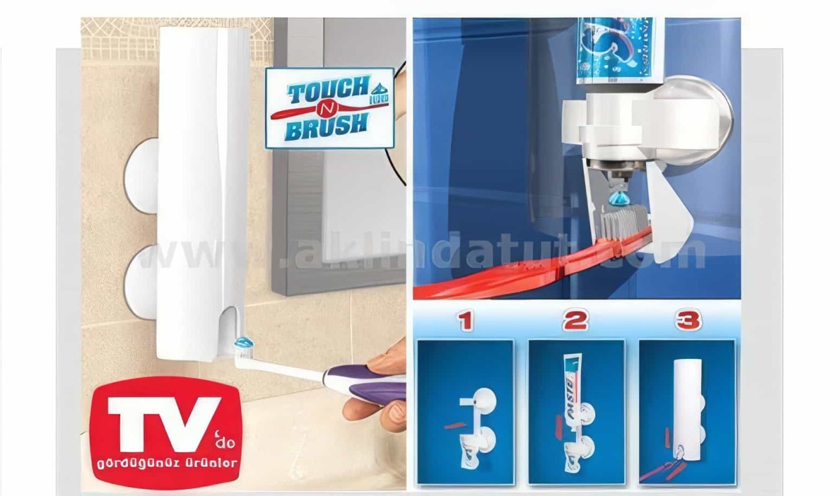 Pratik Diş Macunu Sıkma Makinesi - Touch N Brush - 1