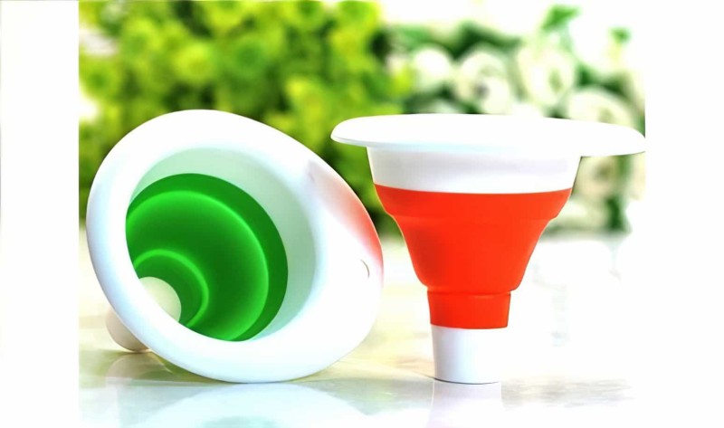 Pratik Katlanır Mini Silikon Huni - 1