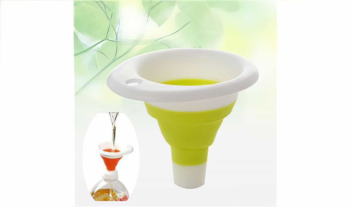 Pratik Katlanır Mini Silikon Huni - 3