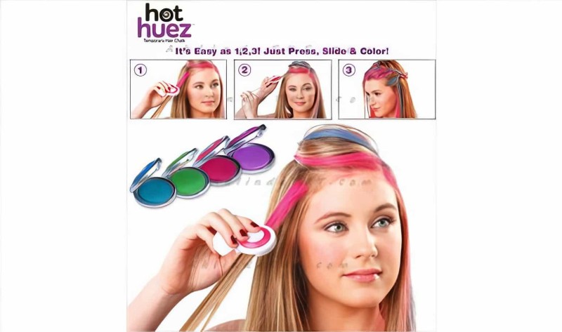 Saç Tebeşiri - Hot Huez Hair Chalk - 1