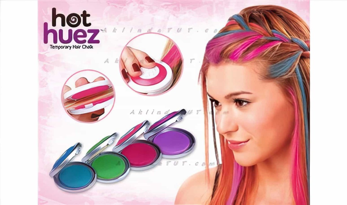 Saç Tebeşiri - Hot Huez Hair Chalk - 4