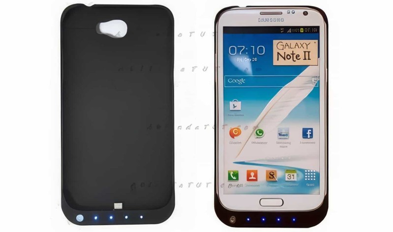 Samsung N7100 Galaxy Note 2 Uyumlu Bataryalı Kılıf - 1