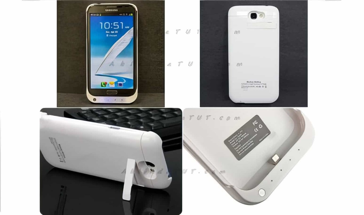 Samsung N7100 Galaxy Note 2 Uyumlu Bataryalı Kılıf - 6