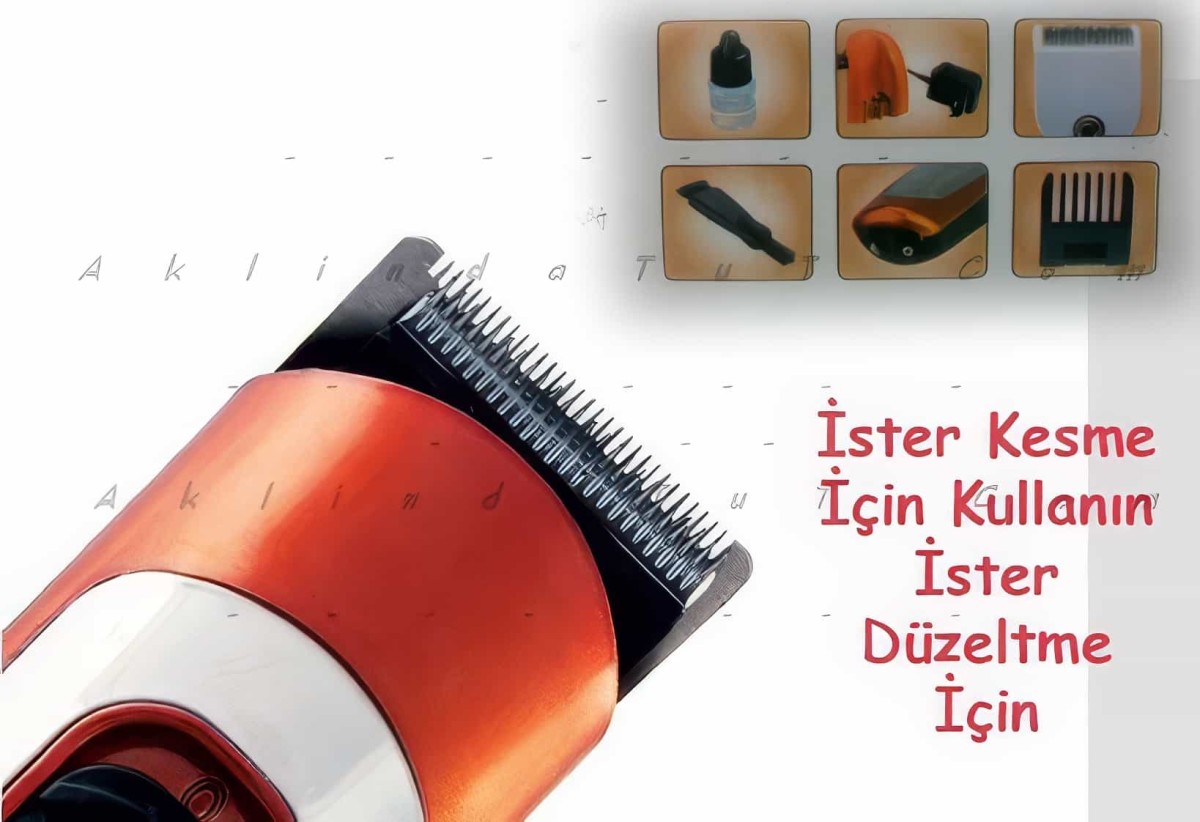 Şarjlı Saç Sakal Ve Ense Traş Makinesi - 2