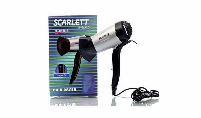 Scarlett England Hd68-6 1600 Watt Katlanabilir Seyahat Tipi Saç Kurutma Fön Makinası - 1