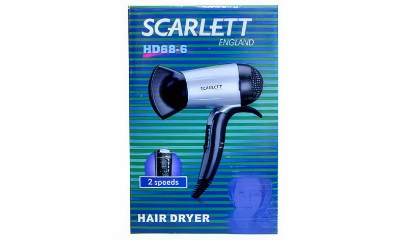 Scarlett England Hd68-6 1600 Watt Katlanabilir Seyahat Tipi Saç Kurutma Fön Makinası - 2