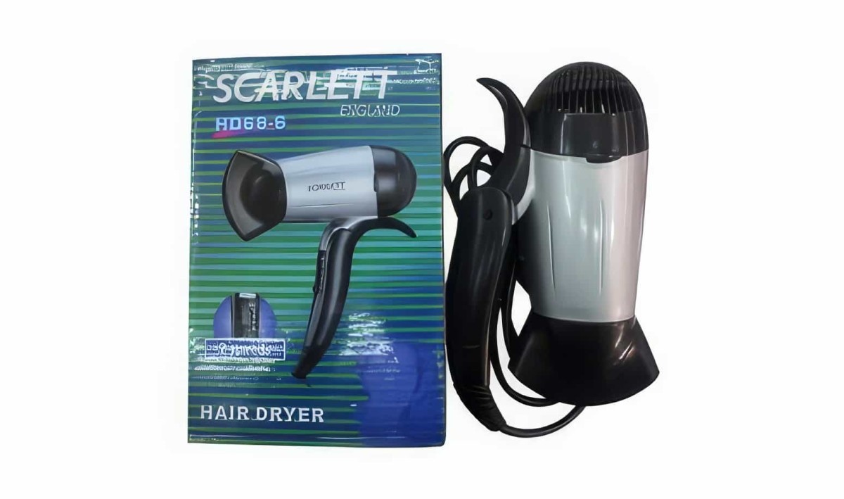 Scarlett England Hd68-6 1600 Watt Katlanabilir Seyahat Tipi Saç Kurutma Fön Makinası - 5