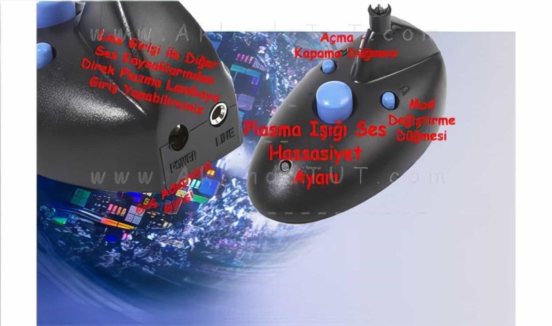 Ses İle Hareket Eden Neon Plazma Çubuk Işık Dj Lamba - 4