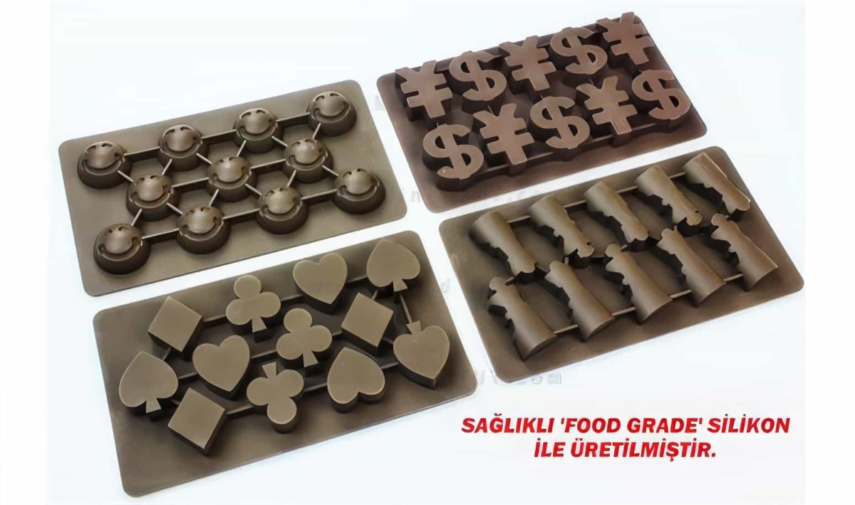 Silikon Çikolata Ve Buz Kalıpları (3 Ayrı Modelde) - 1