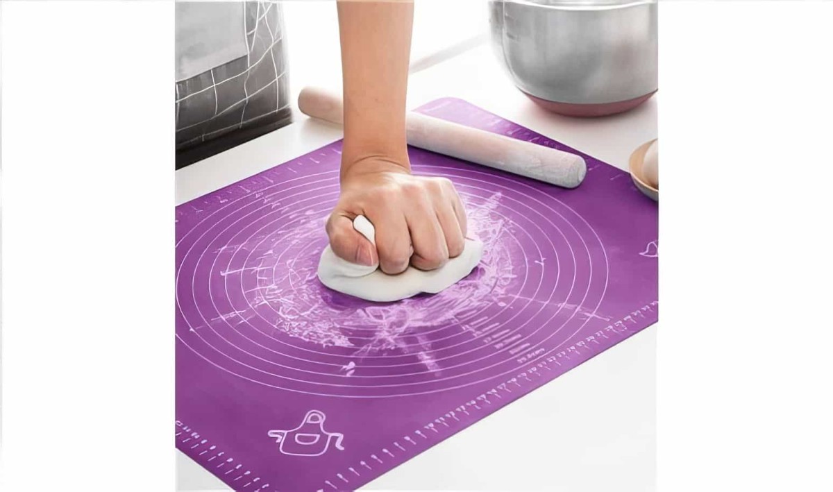 Silpat Silikon Ölçülü Hamur Açma Matı  Hamur Açma Örtüsü Büyük Boy 50x40 - 1