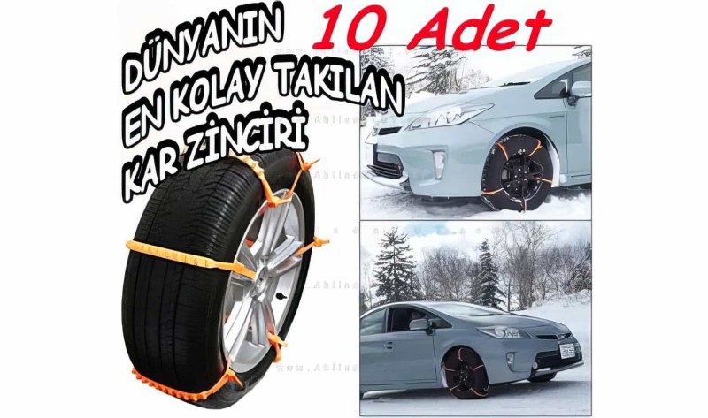 Snow Keep Kar Zinciri - Dünyanın En Kolay Takılan Kar Zinciri (10 Adet) - 1