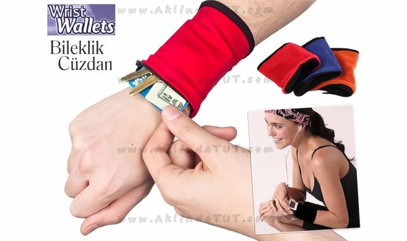 Spor Bileklik Cüzdan - Wrist Wallet - 1