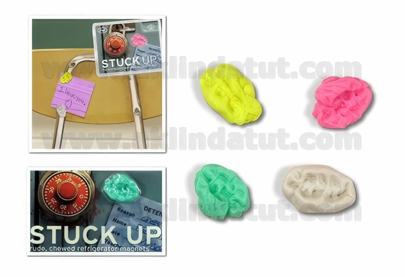 Stuck Up Çiğnenmiş Sakız Görünümlü Magnet - 5