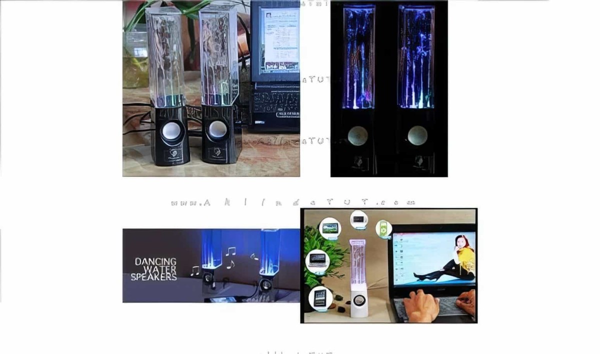 Su Showu Yapan Stereo Masaüstü Hoparlör Sickest Speakers Sulu Hoparlör - 3