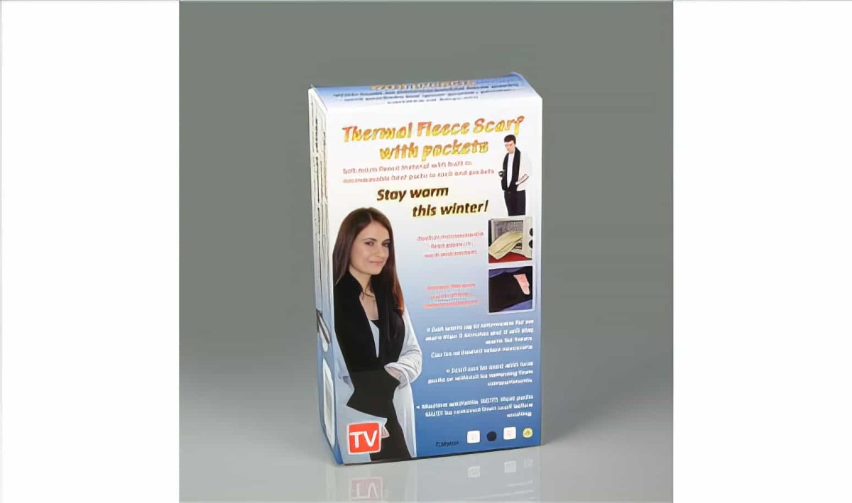 Termal Cepli Polar Atkı Thermal Fleece Scarf With Pockets - 4