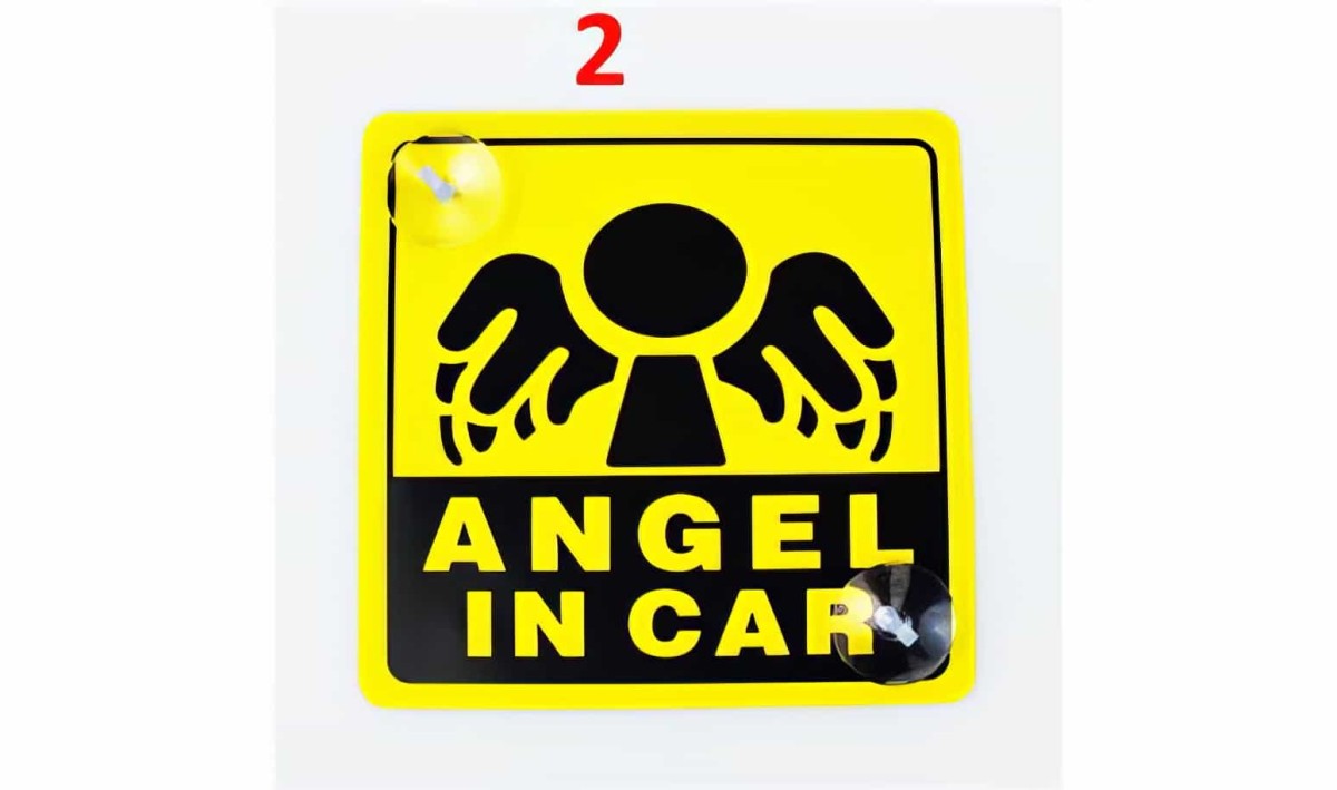 Vantuzlu Araç Cam Uyarı Stickerları - 3