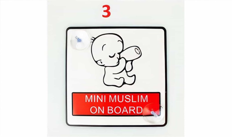 Vantuzlu Araç Cam Uyarı Stickerları - 4
