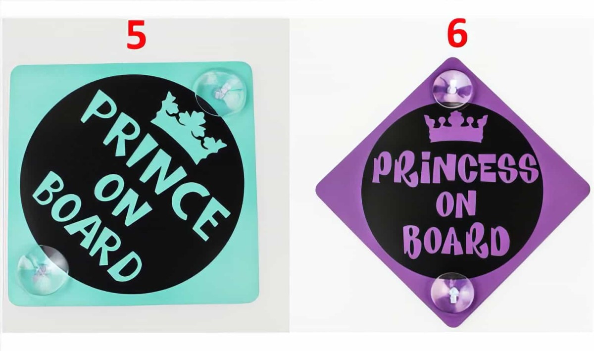 Vantuzlu Araç Cam Uyarı Stickerları - 6