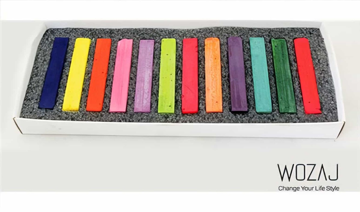 Wozaj 12'li Saç Tebeşiri Seti - Hair Chalk - 2